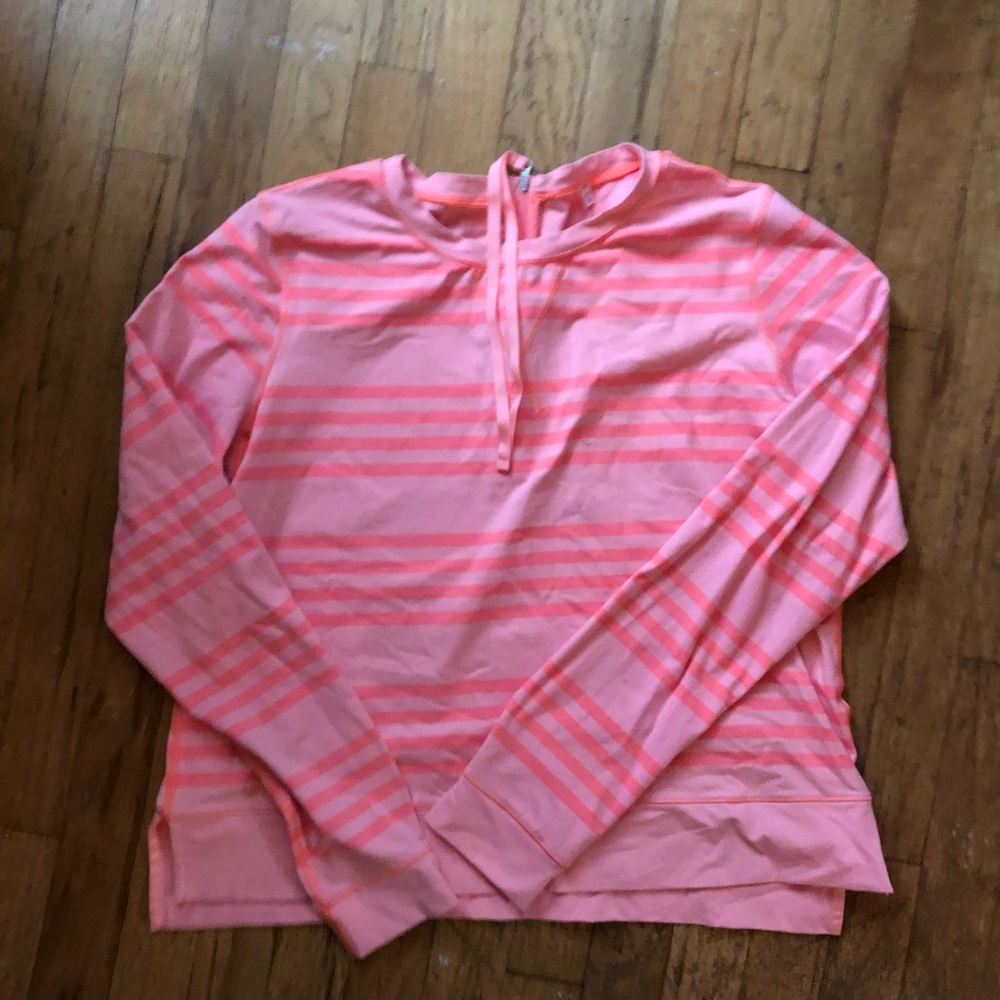 Lululemon Surf board Shirt Rash Guard 10 long pink